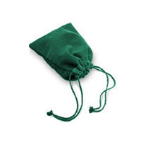 Suedecloth Dice Bag (Small): Green