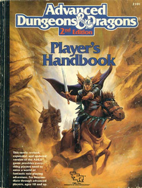 AD&amp;D 2nd Edition Player&#39;s Handbook (1st cover)