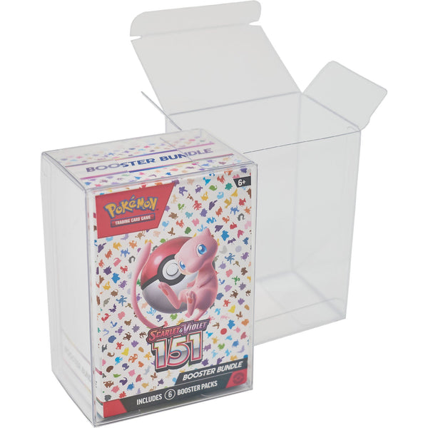 plastic booster box protector Platinum Protectors for Pokemon 151 Bundle Boxes UV & Scratch-Resistant 10 Pack With our protectors Dimension Force Booster Box Color:Radiant Plum Dual Mosters game