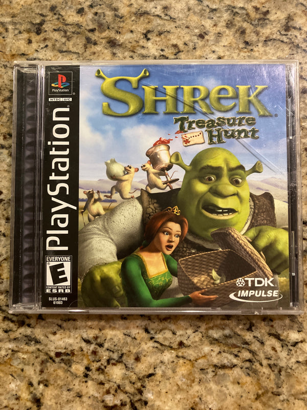 Jeu PS1 Shrek Treasure Hunt PAL *disque Et Manuel Seulement* Testé, état Correct