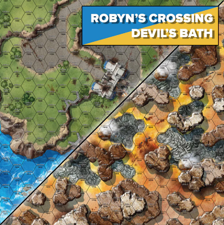Battletech Tukayyid - Robyn&#39;s Crossing Devil&#39;s Bath Battle Mat