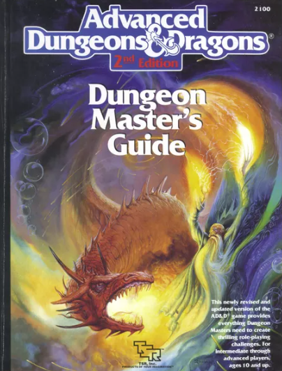 AD&amp;D 2nd Edition Dungeon Master&#39;s Guide