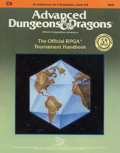 C6 The Official RPGA Tournament Handbook