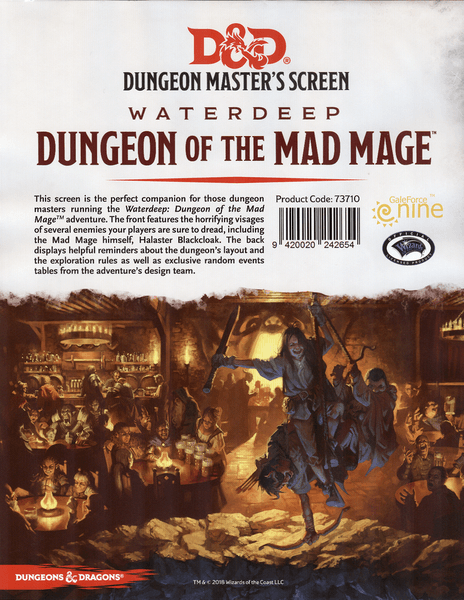 Dungeon of the Mad Mage DM Screen