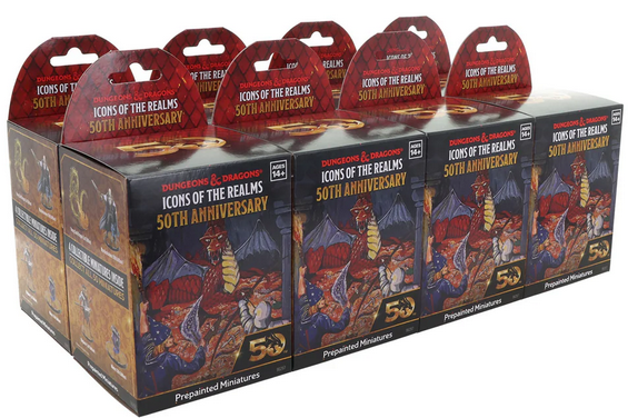 D&D Icons of the Realms: 50th Anniversary - 8 ct. Booster Brick - The  Dragons Trove