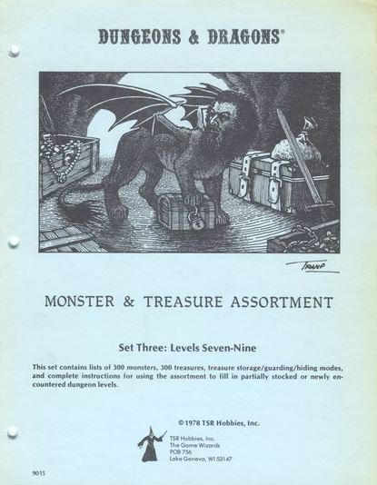 Monster &amp; Treasure Assortment Set Three: Levels Seven-Nine