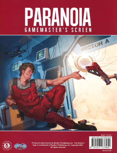 Paranoia Gamemaster&#39;s Screen