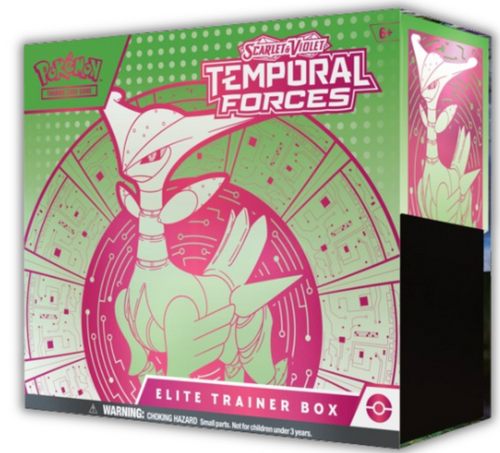 Pokemon Scarlet &amp; Violet: Temporal Forces Iron Leaves Elite Trainer Box (ETB)