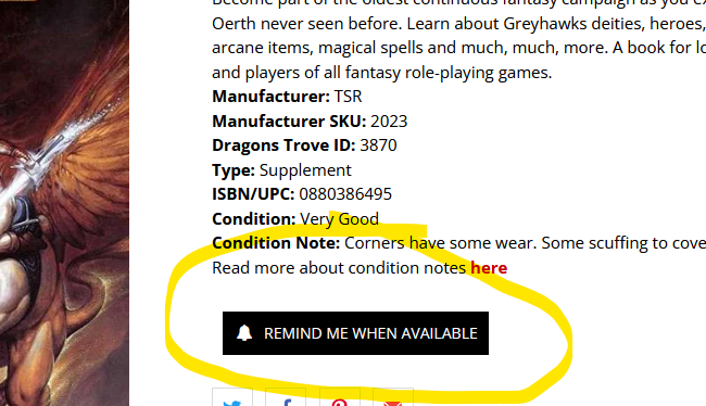 When will you get that item back in stock?
