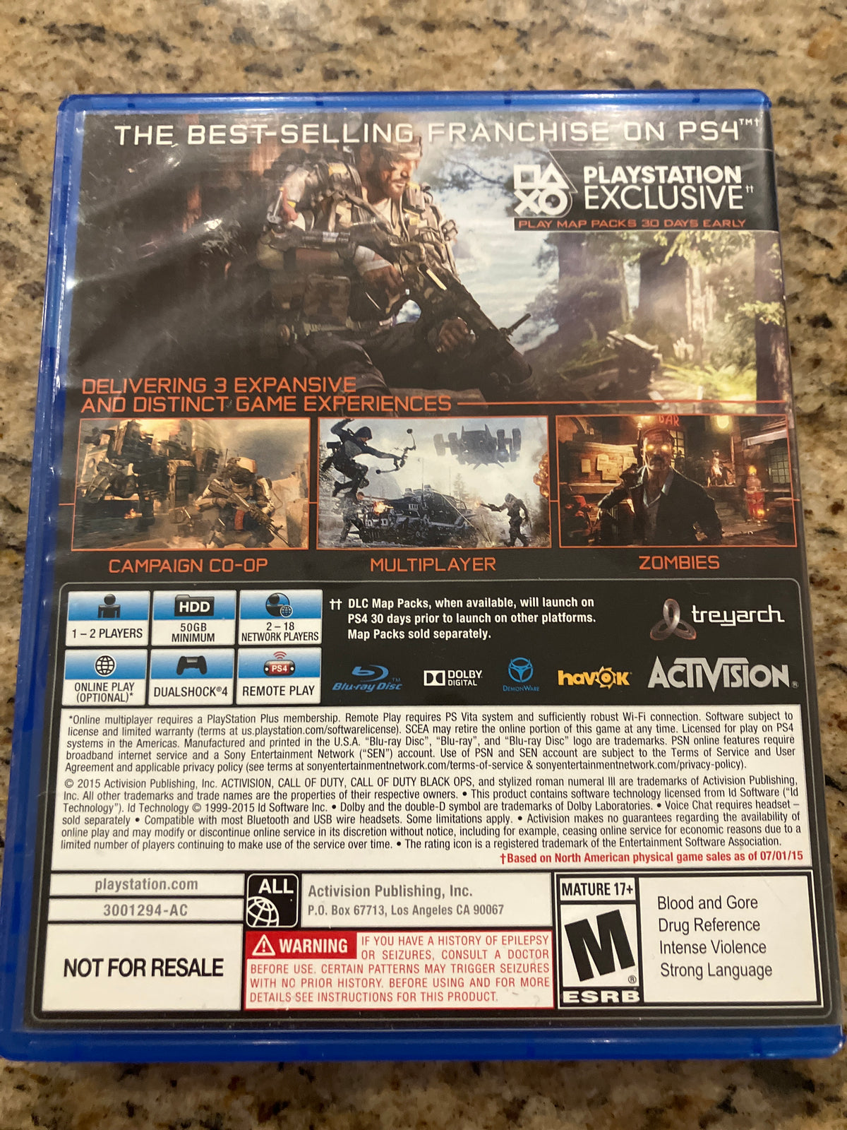 Call of Duty - Black Ops III (PS4) - Not for Resale