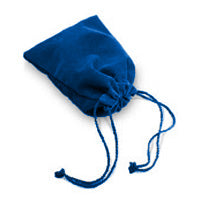 Suedecloth Dice Bag (Large): Royal Blue