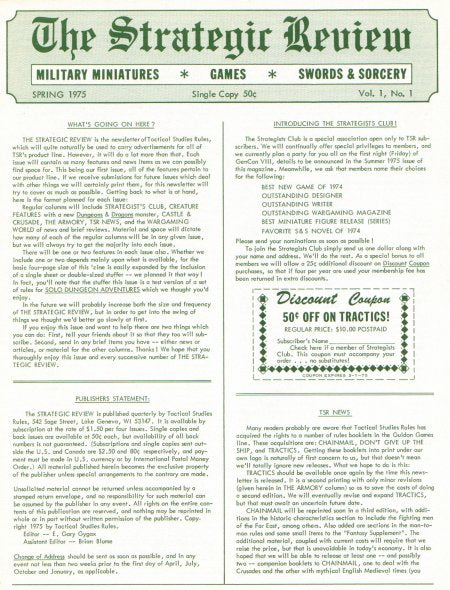 The Strategic Review #1