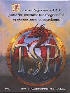1993 TSR Master Catalog Hardcover