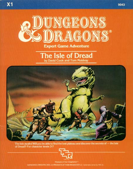 X1 The Isle of Dread (red cover)