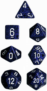 Speckled Polyhedral Stealth 7-Die Set