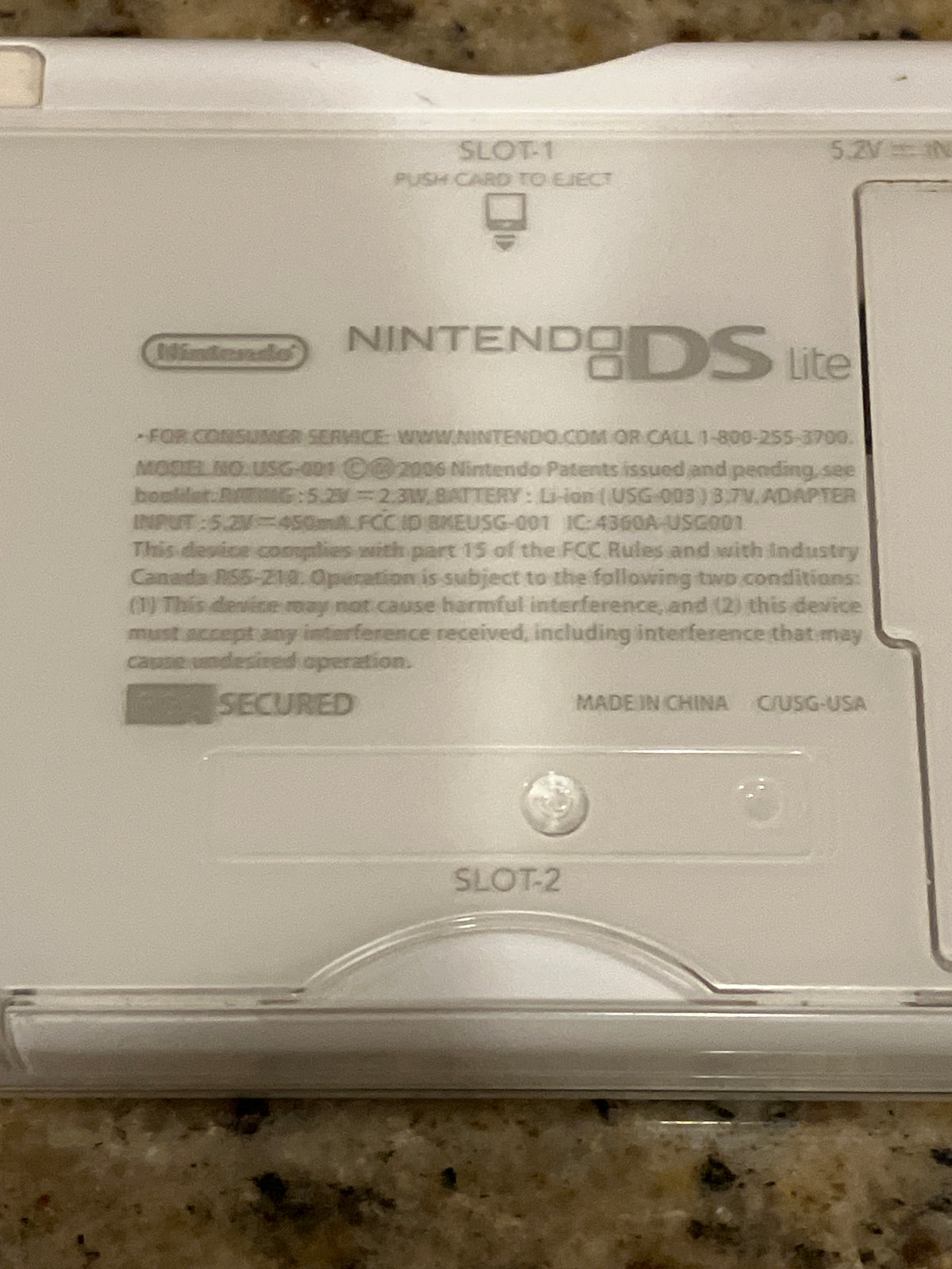 Nintendo DS Lite (White)