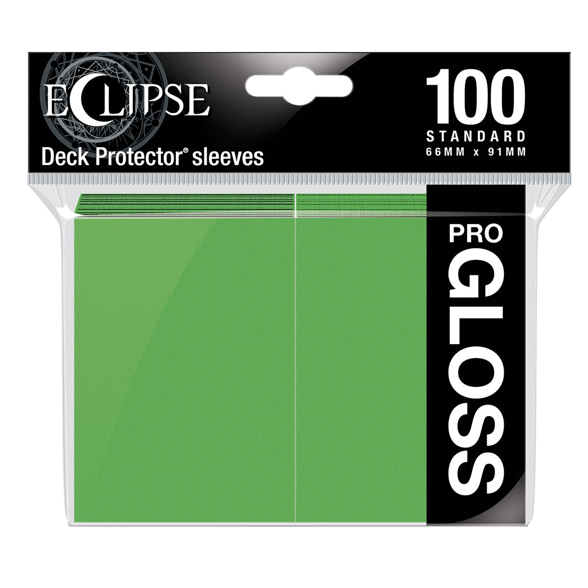 Eclipse Pro Gloss Standard Sleeves: Lime Green (100) Eclipse Pro Gloss Standard Sleeves: Lime Green (100)