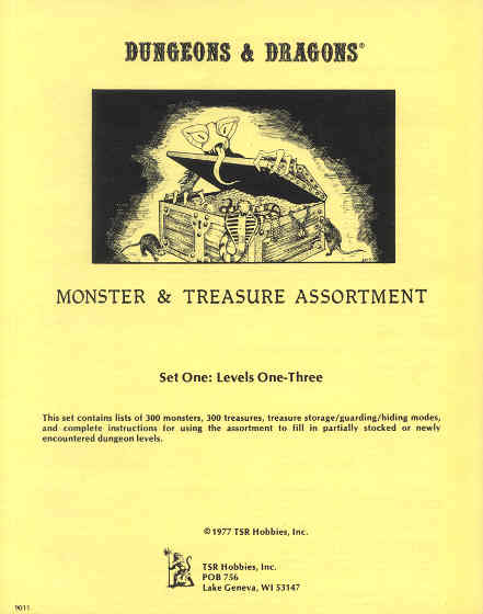 Monster & Treasure Assortment Set One: Levels One-Three