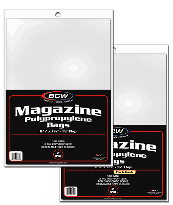 Magazine Bags - Thicker Size (100 pack)