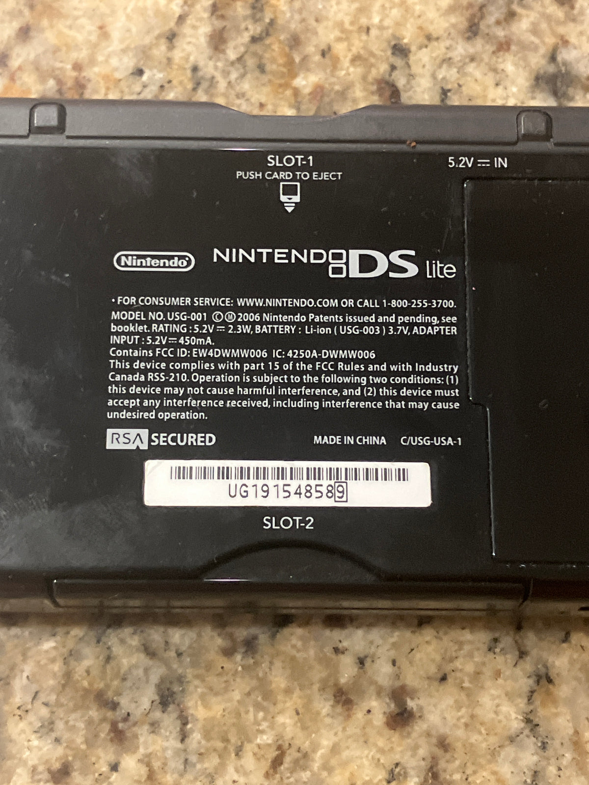 Nintendo DS Lite (Black)