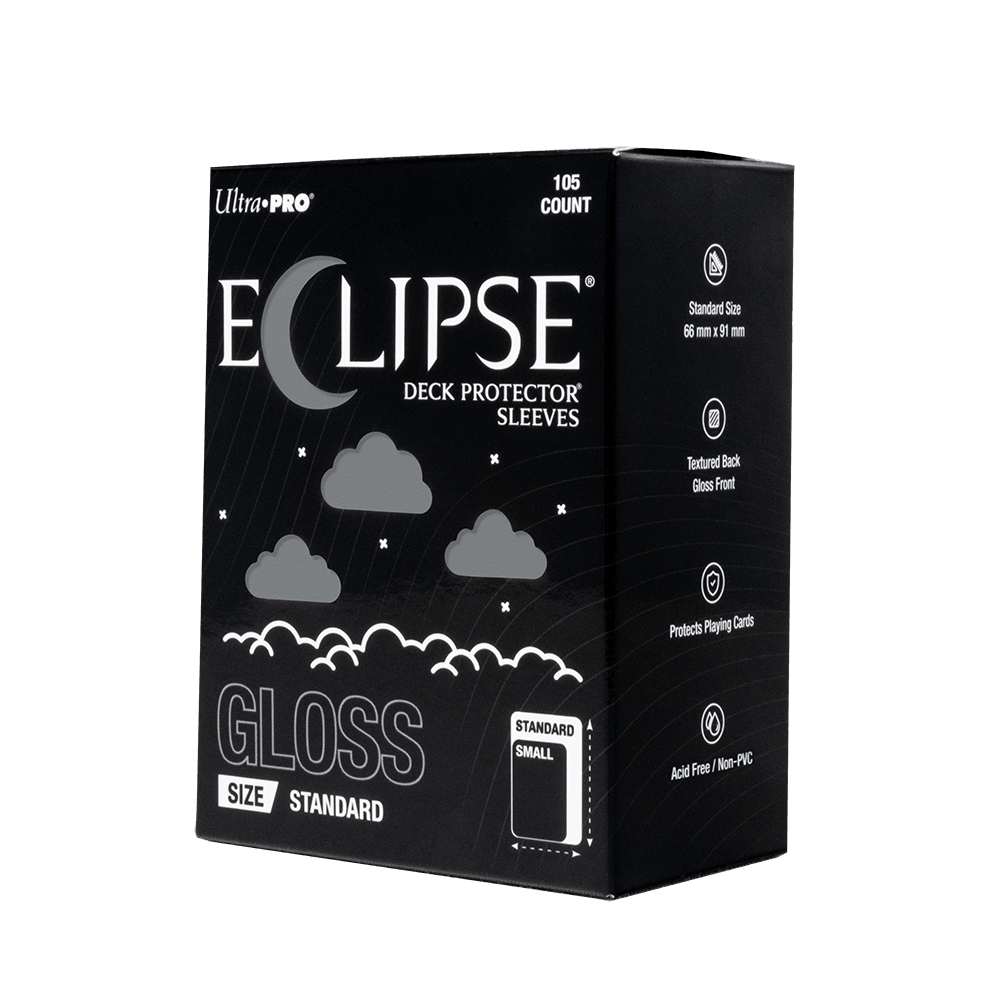 ECLIPSE® Gloss Standard DECK PROTECTOR® Sleeves: Smoke Grey - 105ct