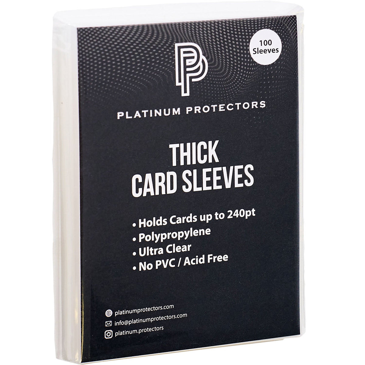 Platinum Protectors Soft Penny Sleeves for Thick Cards 240pt  - 100 Pack