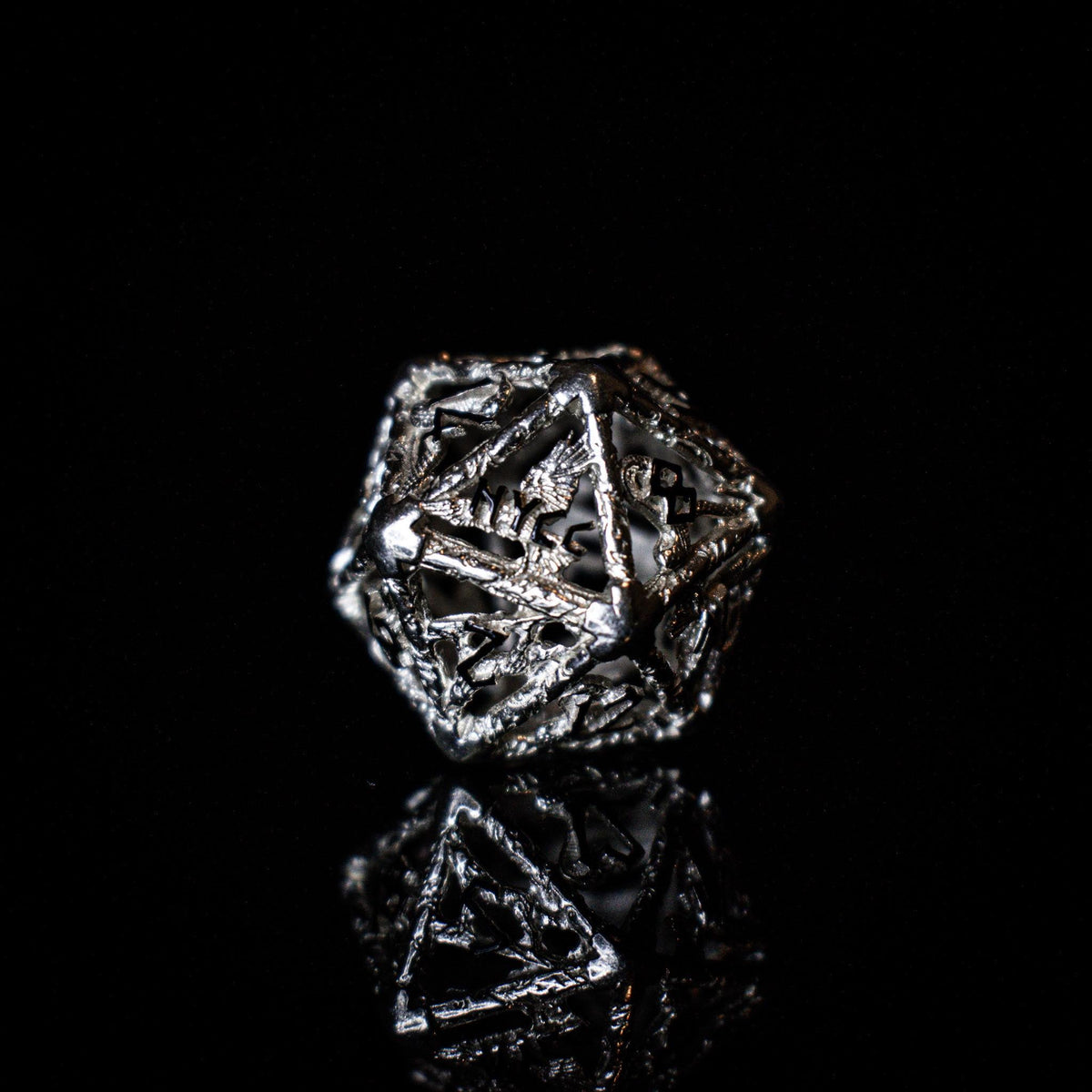 NYCC Exclusive Sterling Silver Dice Set - Black