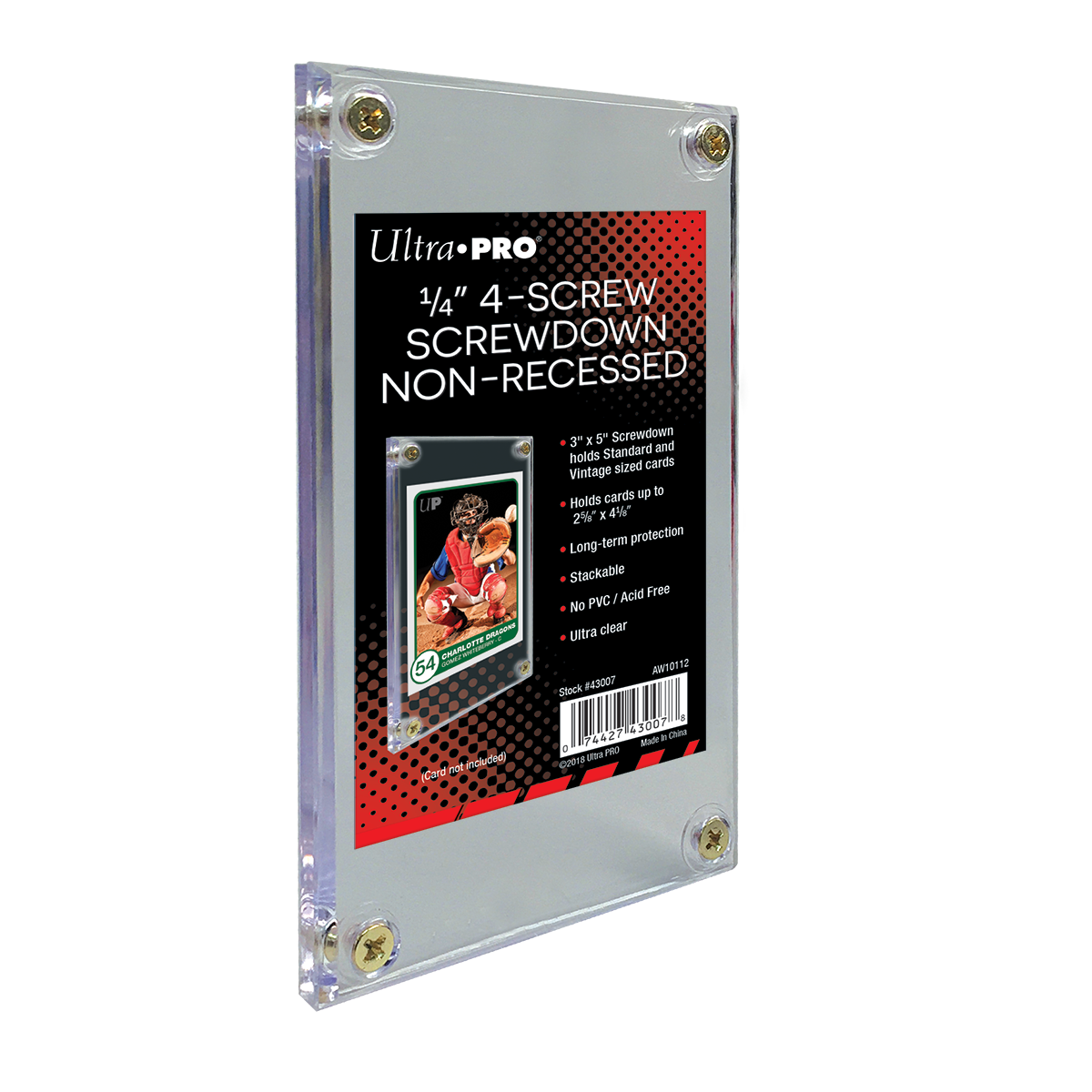 1/4" Screwdown Non-Recessed Holder