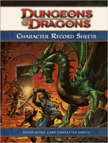 4E: Character Record Sheets