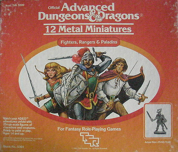 Fighters, Rangers &amp; Paladins miniatures set
