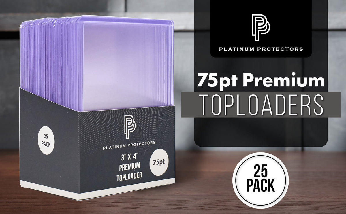 Platinum Protectors Premium Toploaders for Trading Cards - 75 pt