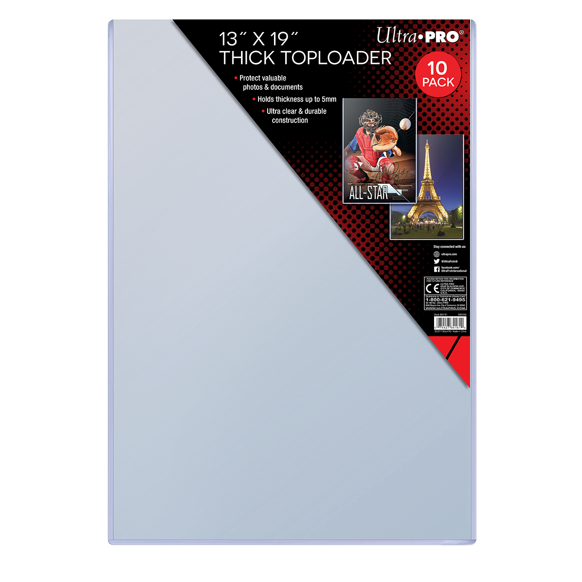 13" x 19" Thick TOPLOADER® Sleeves (10ct)