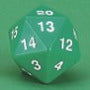 55mm D20 (Green w/ white) Spin-Down Die