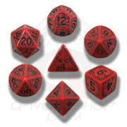 Elvish Dice Set (Red &amp; Black)