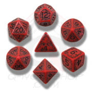 Elvish Dice Set (Red & Black)