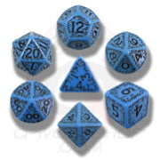 Elvish Dice Set (Blue &amp; White)
