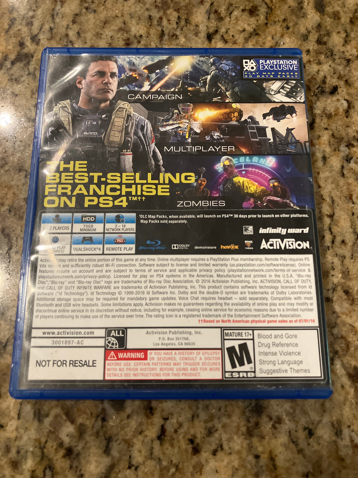 Call of Duty Infinite Warfare (PS4) - Not for Resale