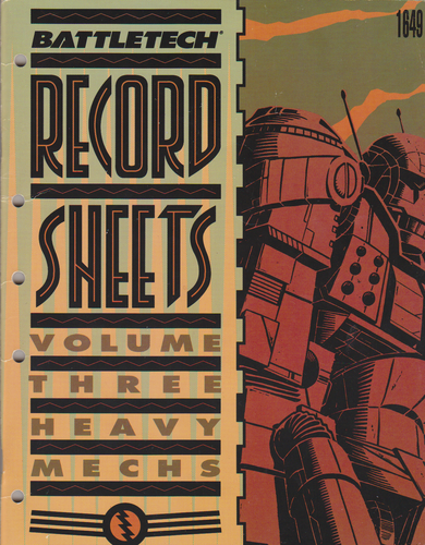 Record Sheets Volume 3: Heavy Mechs