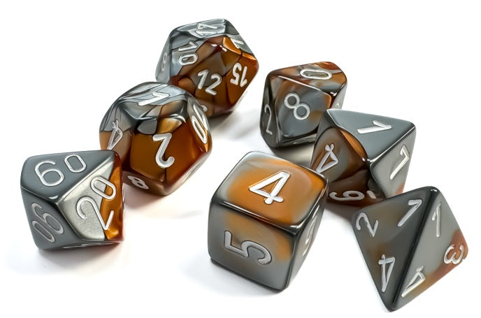 Gemini 1 Polyhedral Copper-Steel w/white 7 Die Set