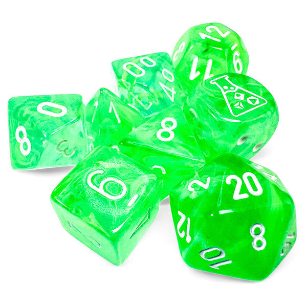 Lab Dice 9: Nebula Poly Gelatinous/Weight 7-Die Set w/ bonus die