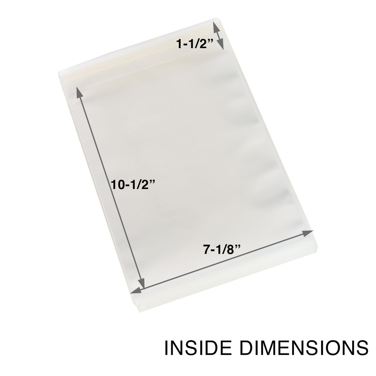 Platinum Protectors Comic Book Bags for Silver Age with Resealable Strip - 100 Pack