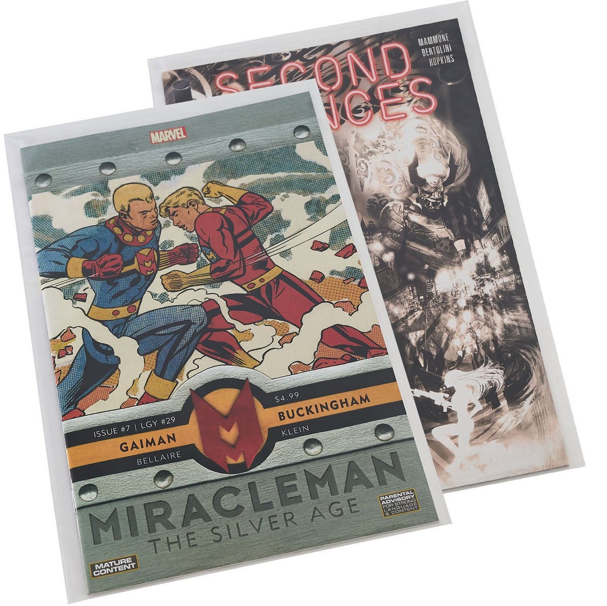 Platinum Protectors Comic Book Bags for Silver Age with Resealable Strip - 100 Pack