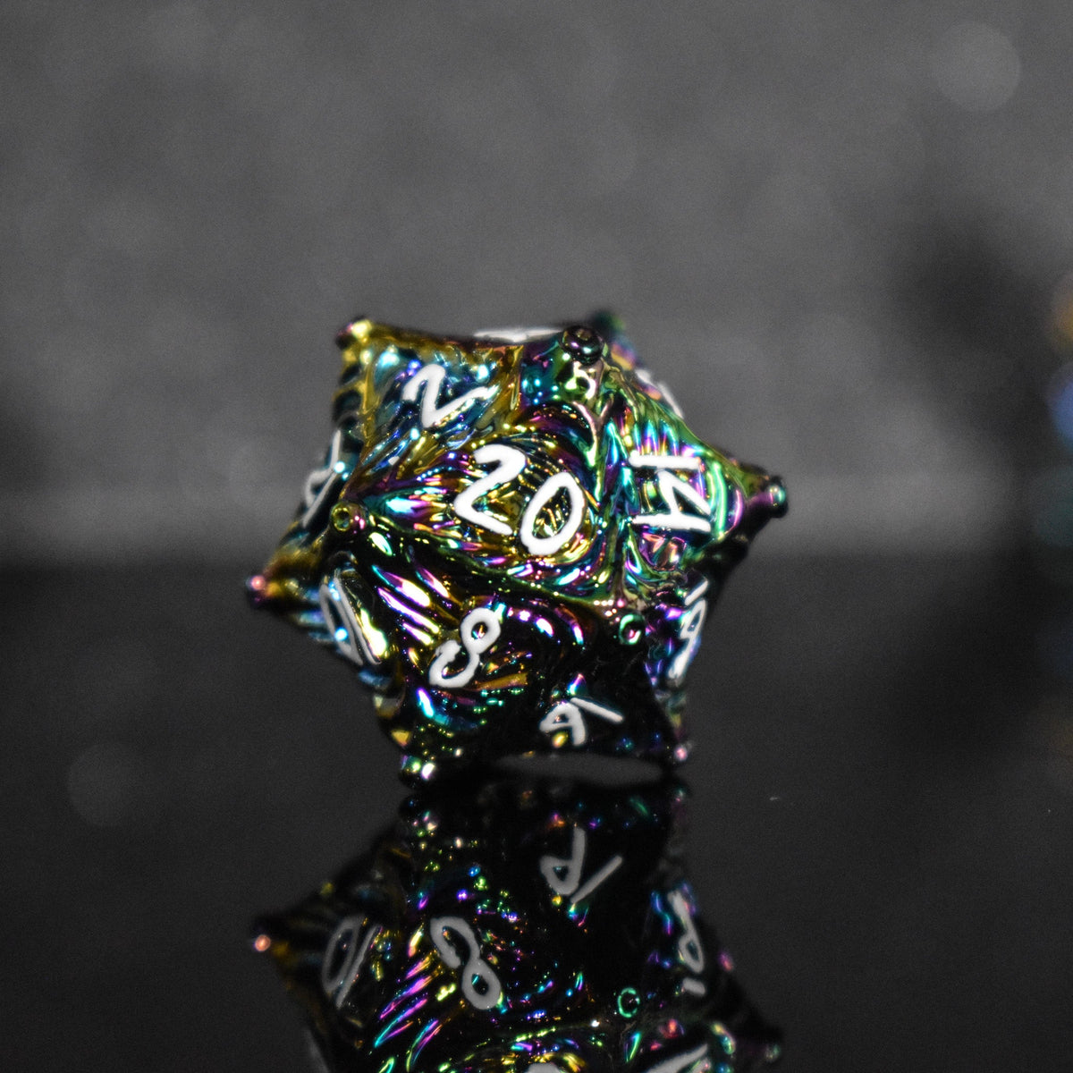 Vortex Warp Metal Dice Set - Iridescent 'PRE-ORDER | SPRING EVENT DEAL'