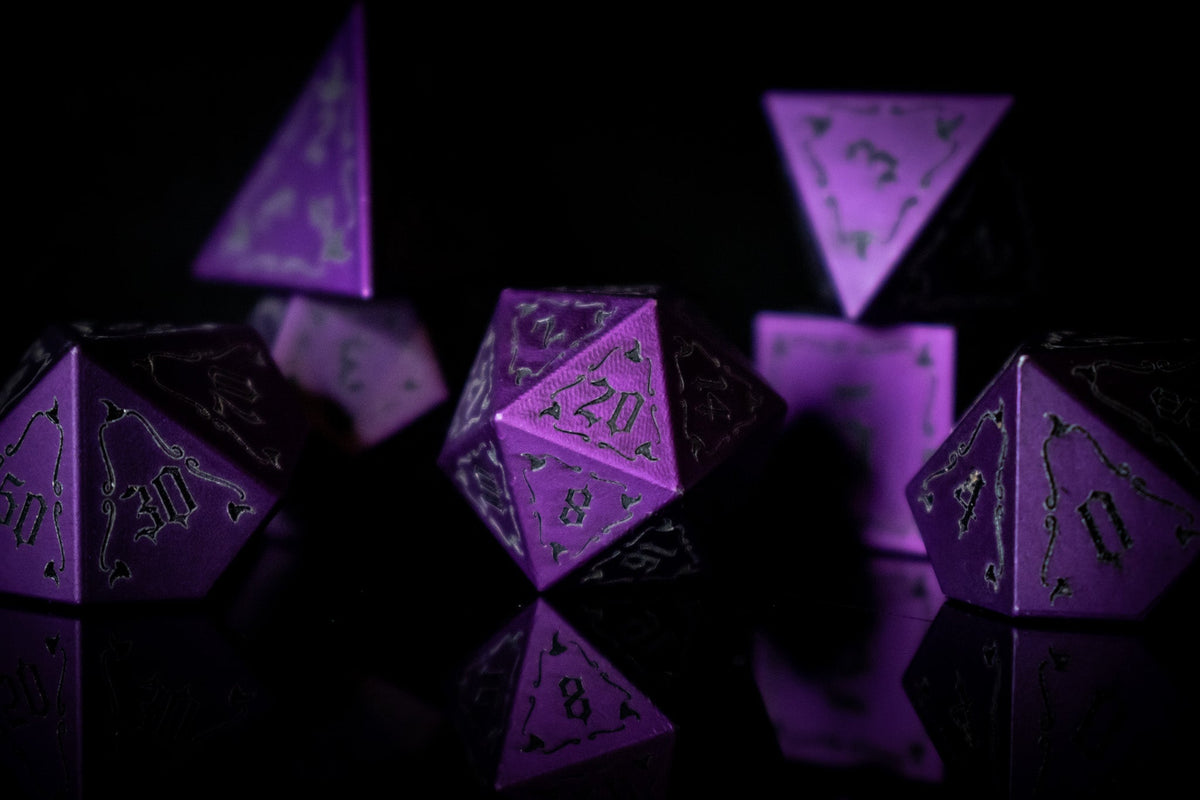 The Witch Aluminum Metal Dice Set
