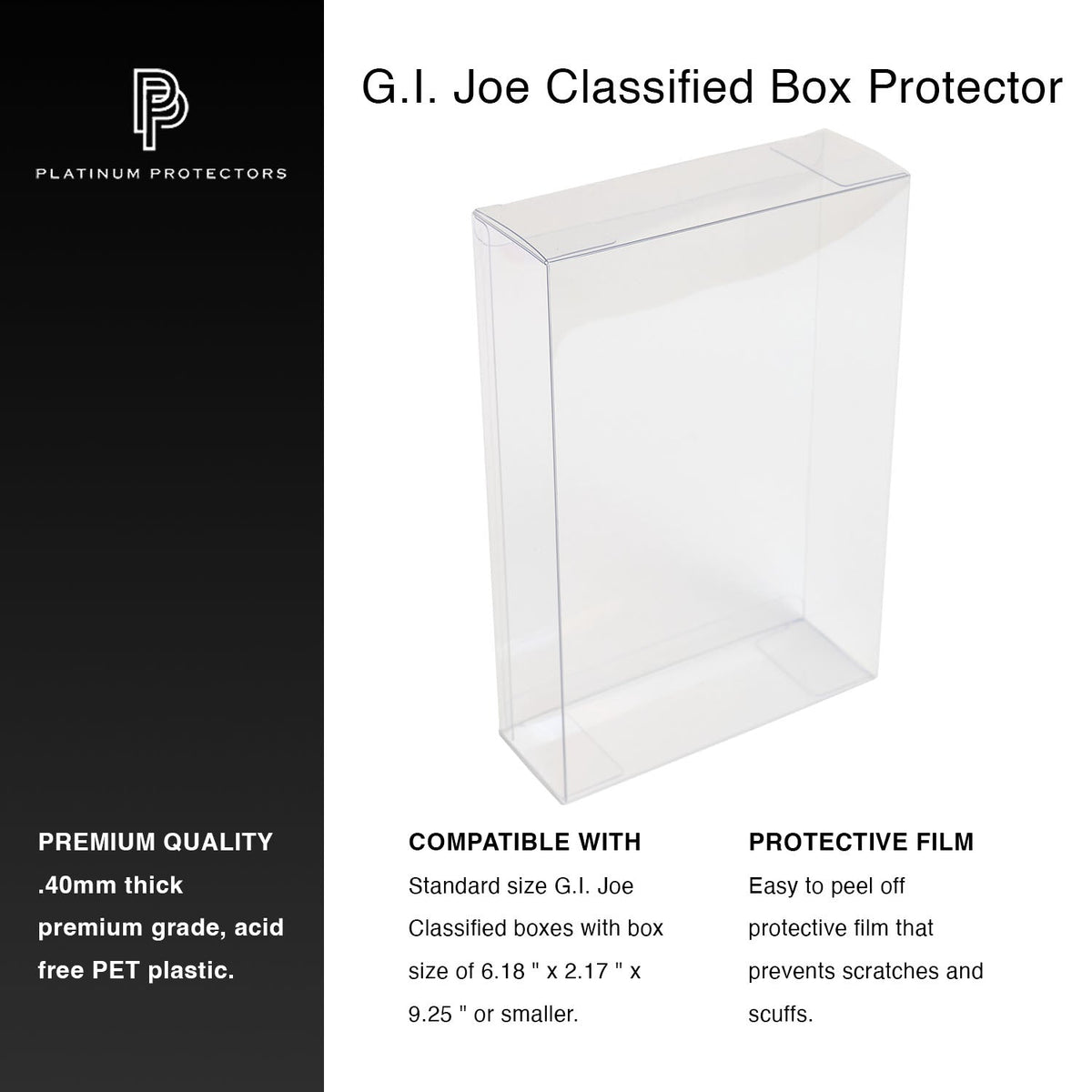 Platinum Protectors for G.I. Joe Classified 6" Action Figure Box
