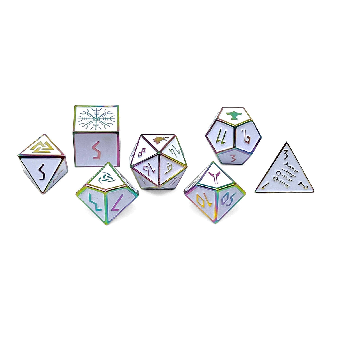 Ice Storm - Norse Themed Metal Dice Set