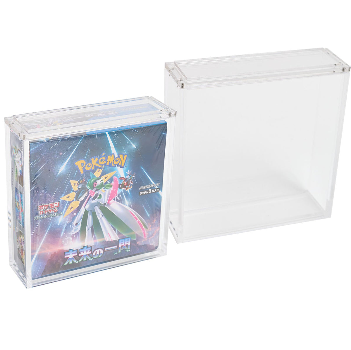 Premium Acrylic Case for Pokemon Japanese Booster Expansion Box (Large) with Magnetic Top