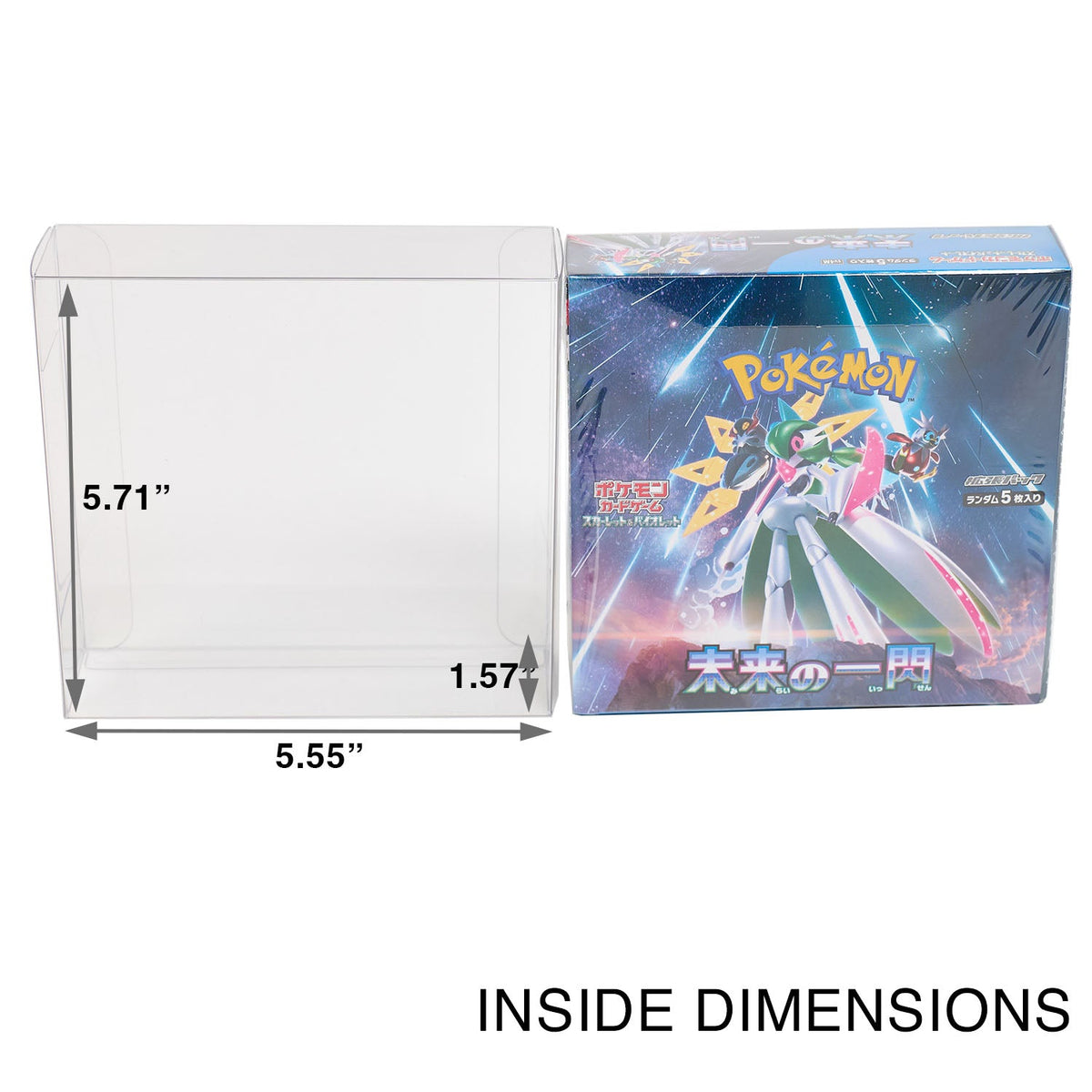 Platinum Protectors for Pokemon Japanese Booster Expansion Box - UV & Scratch-Resistant