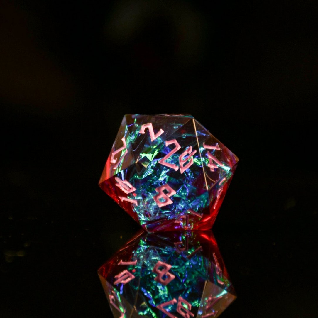 Sorcerous Burst Sharp-Edged Resin Dice Set