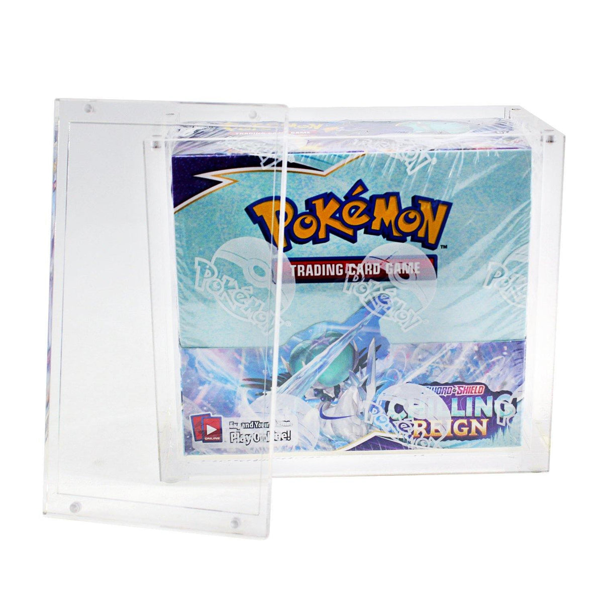 Premium Acrylic Case for Pokemon Booster Box with Magnetic Top (8mm thick)